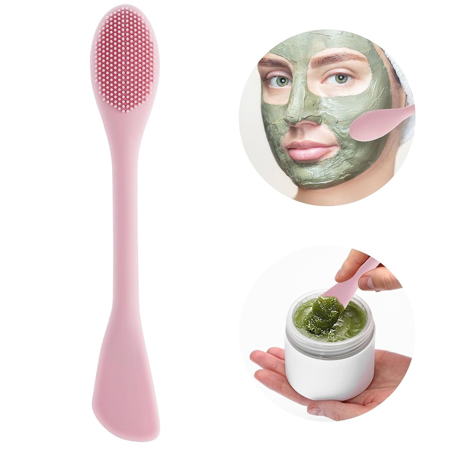 Silicone Face Scrubber Electric - 1 шт. двусторонняя силиконовая щетка-скрабер для