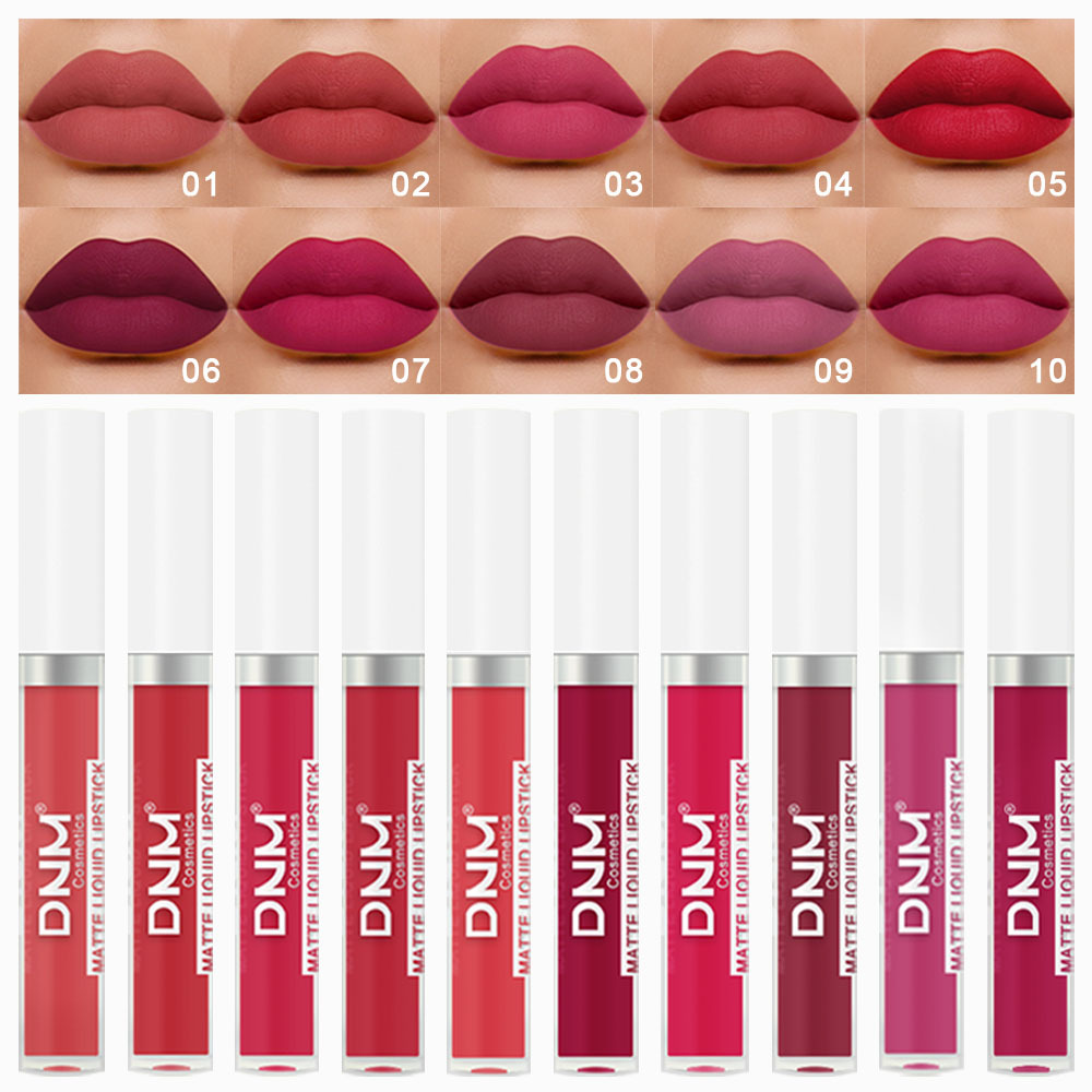 Matte Velvet Lip Tint Long Lasting - Матовая бархатная помада DNM, 18 цветов,