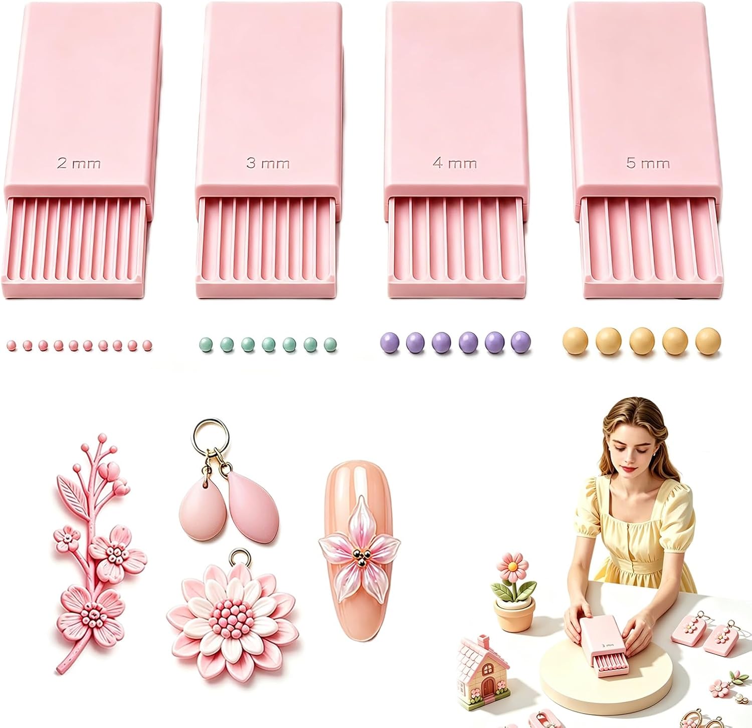 Nail Art - Инструмент для создания 3D-гелевых шариков из