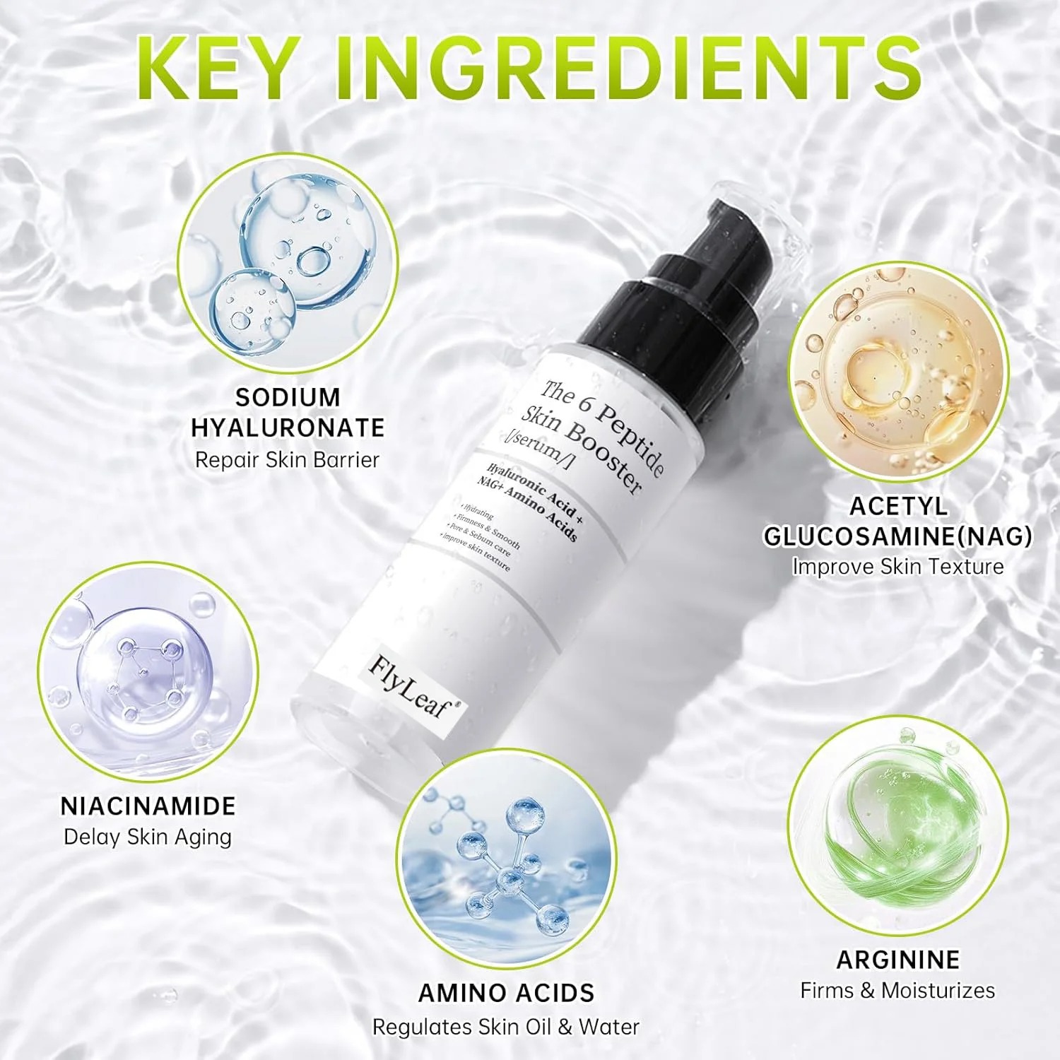 150 мл Пептидный тоник-бустер  – обзор и цена Hyaluronic Acid Facial Serum