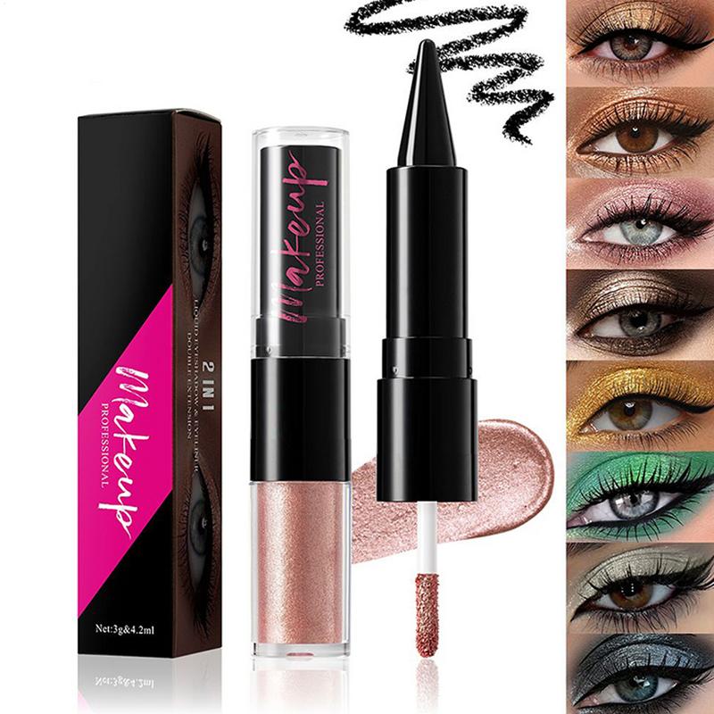 2 в 1 красочные жидкие тени дл – обзор и цена Waterproof Liquid Eyeliner Pen